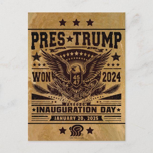 President Trump vann 2024 Vykort (Framsida)