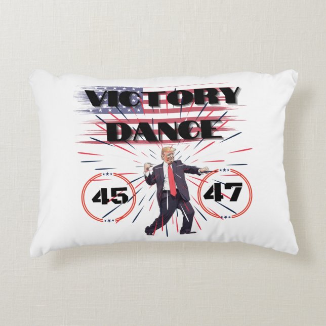 President Trump Victory Dance accent Pillow Prydnadskudde (Framsidan)