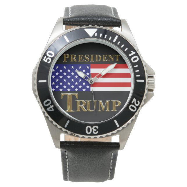 PRESIDENT TRUMP WATCH ARMBANDSUR (Framsida)