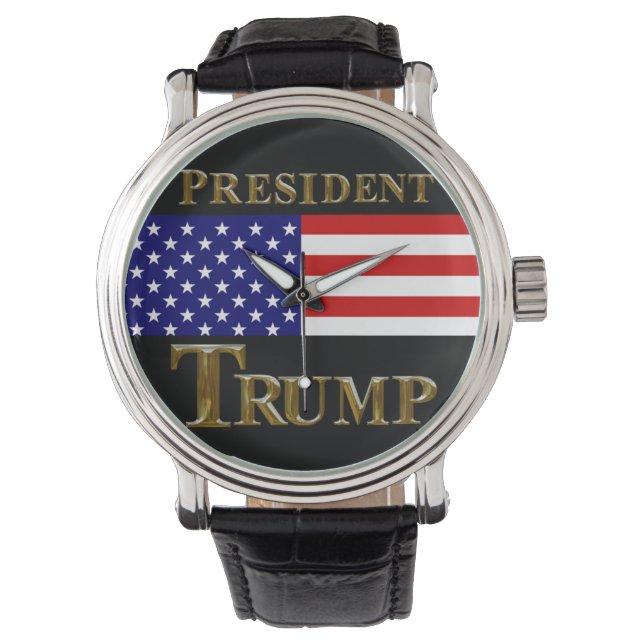 PRESIDENT TRUMP WATCH ARMBANDSUR (Framsida)