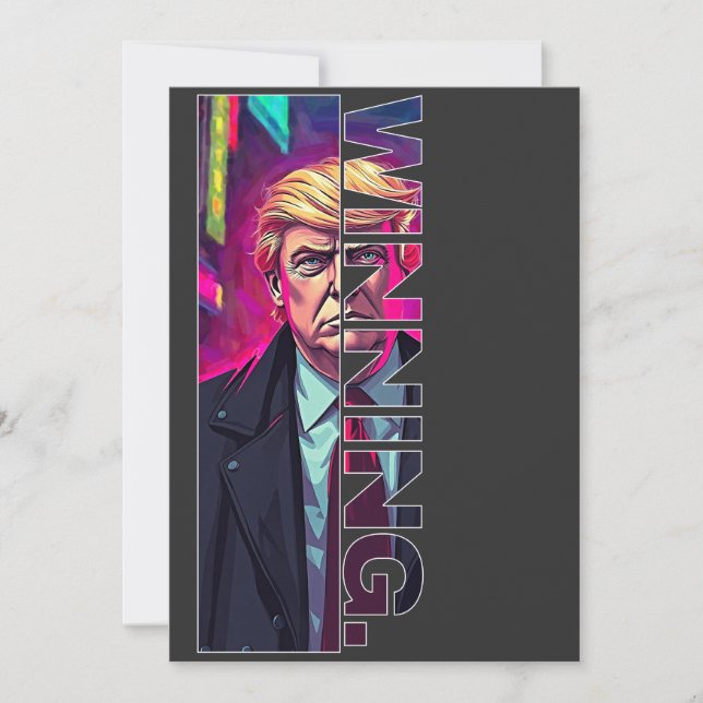 President Trump - WINNING Inbjudningar (Framsida)
