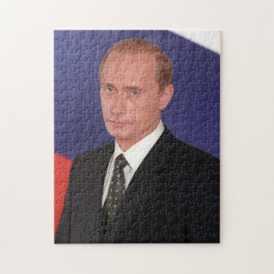 President Vlber Putin Porträtt Jigszle Puzzle Pussel