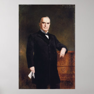 President William McKinley från augusti Benziger 1 Poster