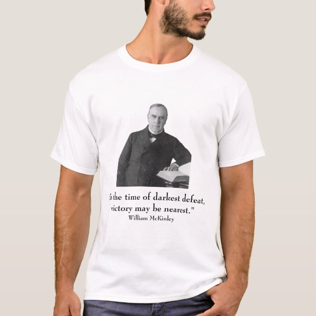 President William McKinley och citationstecken Tröja (Framsida)