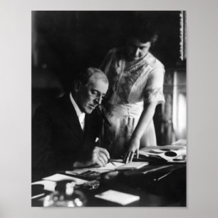 President Wilson och First Dam Edith - 1920 Poster