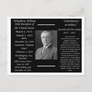 President Woodrow Wilson Vykort