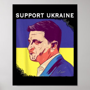President Zelensky Ukraina Volodymyr Zelensky Ukra Poster