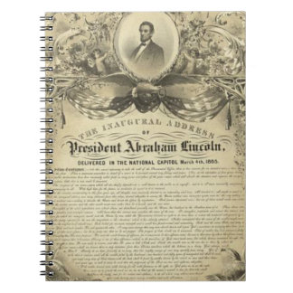 Presidentabelincoln öppnings- adress anteckningsbok