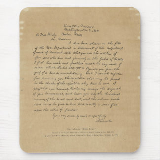 PresidentAbraham Lincoln brev till Fru Bixby Musmatta