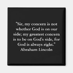 PresidentAbraham Lincoln citationstecken Magnet