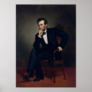 PresidentAbraham Lincoln måla Poster