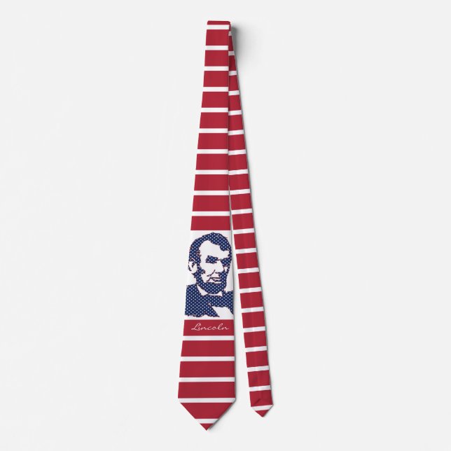 PresidentAbraham Lincoln stars och stripes USA Slips (Framsida)