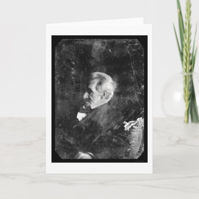 PresidentAndrew Jackson Daguerreotype 1844 Kort (Framsida)