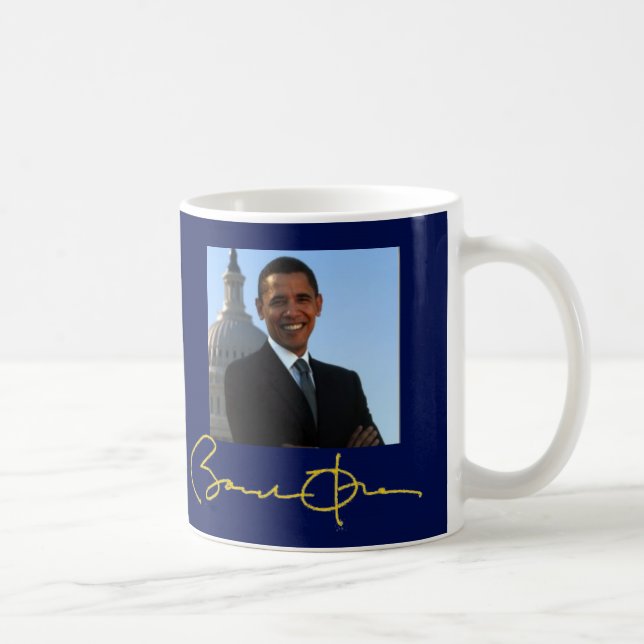 PresidentBarack Obama politisk kampanj Kaffemugg (Höger)