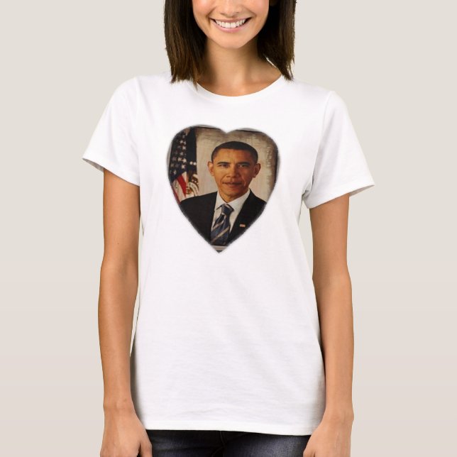 PresidentBarack Obama T-tröja Tee Shirt (Framsida)