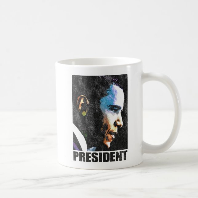 PresidentBarack Obama vintage Kaffemugg (Höger)