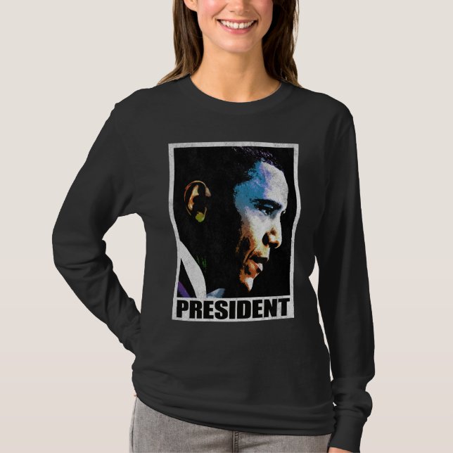 PresidentBarack Obama vintage T Shirt (Framsida)
