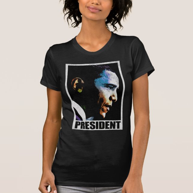 PresidentBarack Obama vintage Tee Shirt (Framsida)