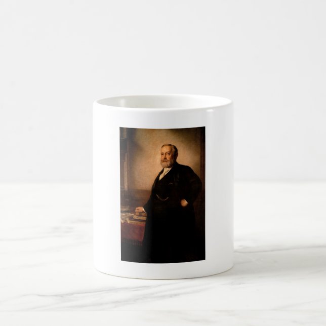 PresidentBenjamin Harrison målning Kaffemugg (Center)