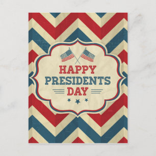 Presidentdag i schevron vykort
