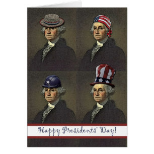 Presidentdagen, George Washington Stil Hälsningskort