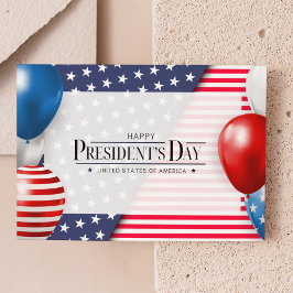 Presidentdagen Vykort