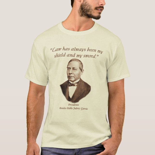 Presidente Benito Juárez skjorta T Shirt (Framsida)