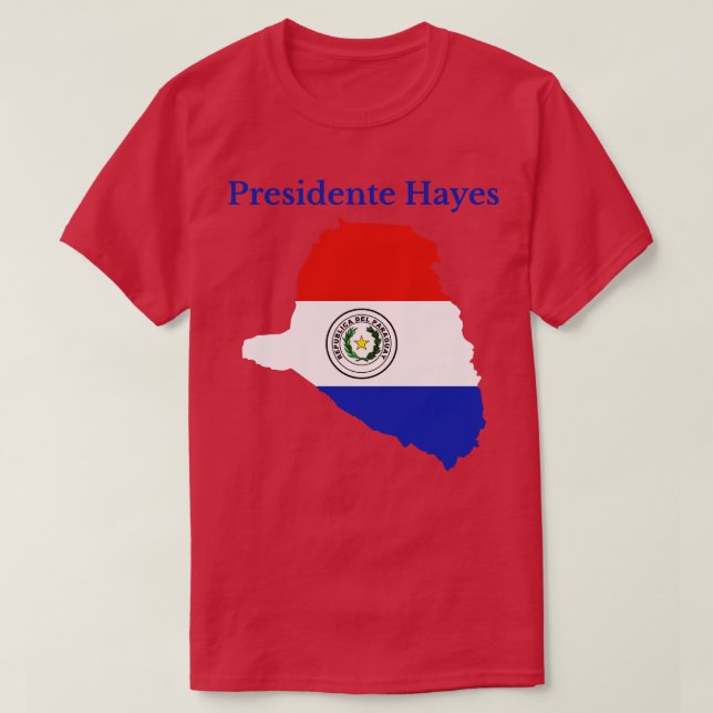 Presidente Hayes Department Paraguay T Shirt (Design framsida)