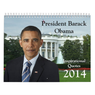 Presidenten Barack Obama citerar kalender 2014