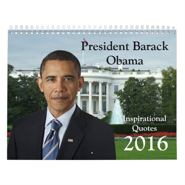 Presidenten Barack Obama citerar kalender 2016 (Omslag)