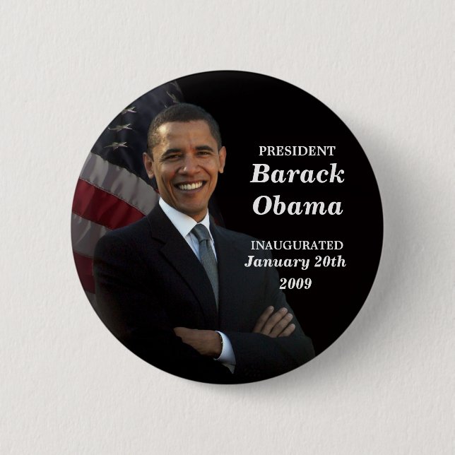 Presidenten Barack Obama knäppas Knapp (Framsida)