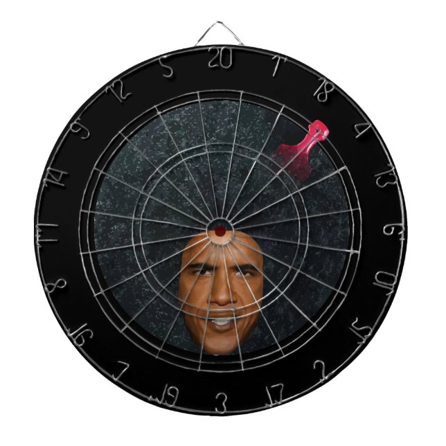 Presidenten Barack Obama "profilerar" bullseyen Darttavla (Framsidan)