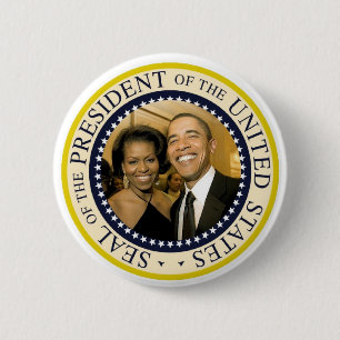 Presidenten jubileums- Obama knäppas Knapp