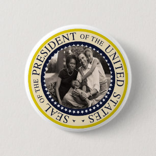 Presidenten jubileums- Obama knäppas Knapp