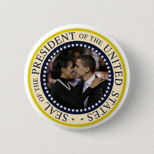 Presidenten jubileums- Obama knäppas Knapp