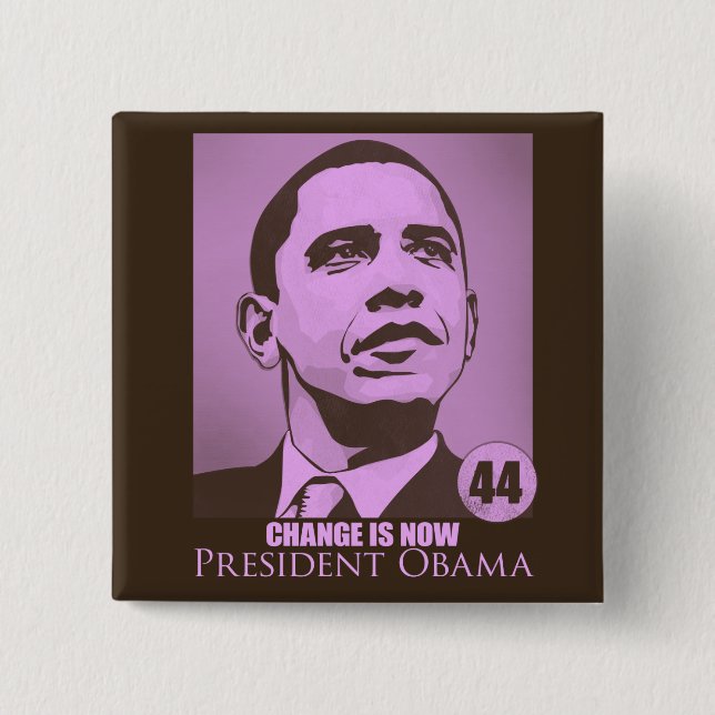 Presidenten Obama, ändring är rosan knäppas nu Knapp (Framsida)