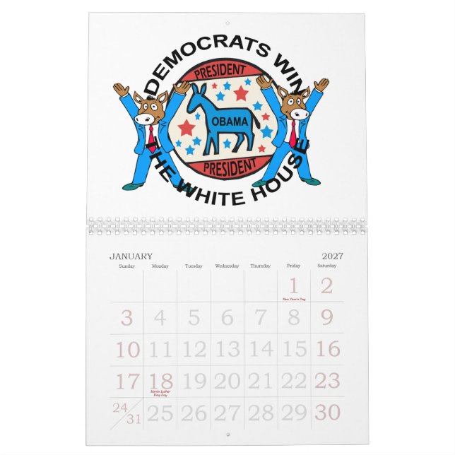 PRESIDENTEN OBAMA SEGRAR KALENDERN KALENDER (Jan 2027)
