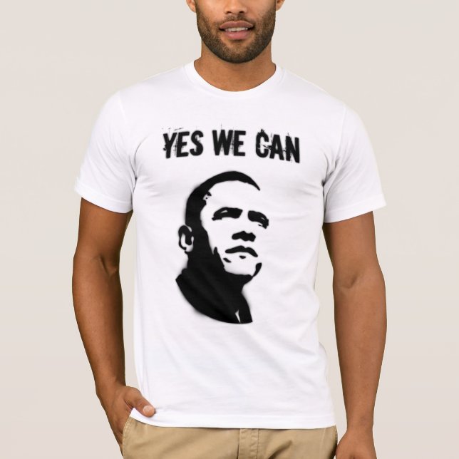 PRESIDENTEN OBAMA YWC Stencilerar-En UTTRYCKER TAL T Shirt (Framsida)