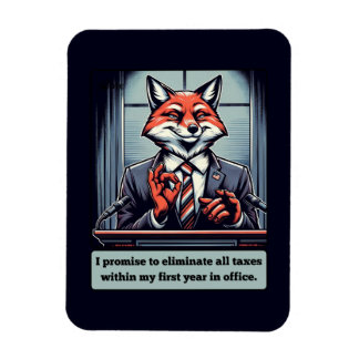 Presidentens Fox - Lustigt politiskt satirdjur Magnet