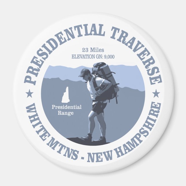 Presidentens Traverse (rd) Magnet (Framsidan)