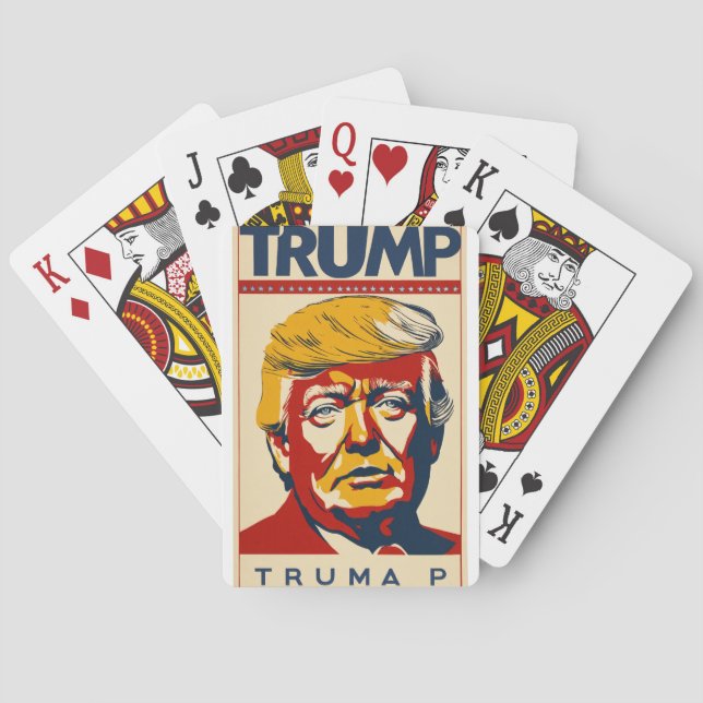 Presidentens trumkortsdäck: Insamlingsbar uppspeln Casinokort (Baksidan)
