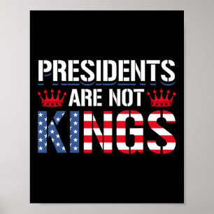 Presidenter Är Inte Kungar Anti-trump Demokrati Pr Poster