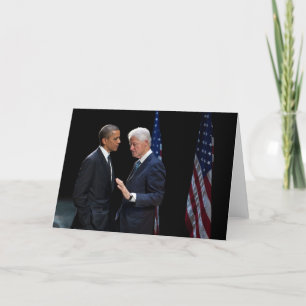Presidenter Barack Obama & Bill Clinton Kort