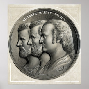 Presidenter beviljar, Lincoln och Washington Poster