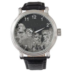 Presidenter Mount Rushmore Graphic Art, titta på Armbandsur