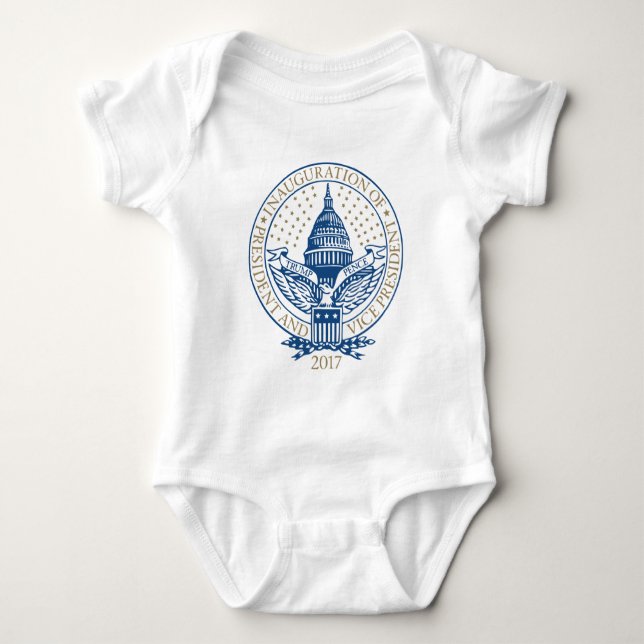 Presidentinvigning 2017 Donald Trump Pence Tee Shirt (Framsida)
