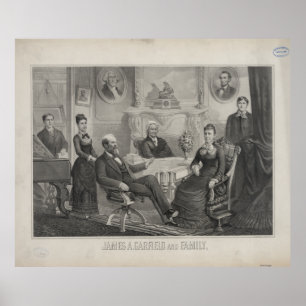 PRESIDENTJAMES ABRAM GARFIELD och familj Poster