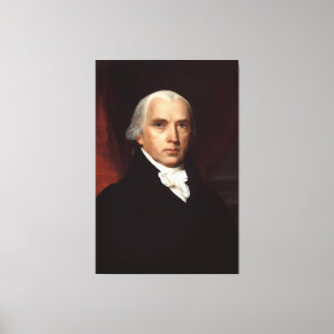 PresidentJames Madison porträtt av John Vanderlyn Canvastryck