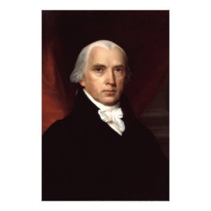 PresidentJames Madison porträtt av John Vanderlyn Fototryck