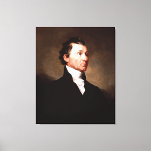 PresidentJAMES MONROE porträtt av Samuel Morse Canvastryck
